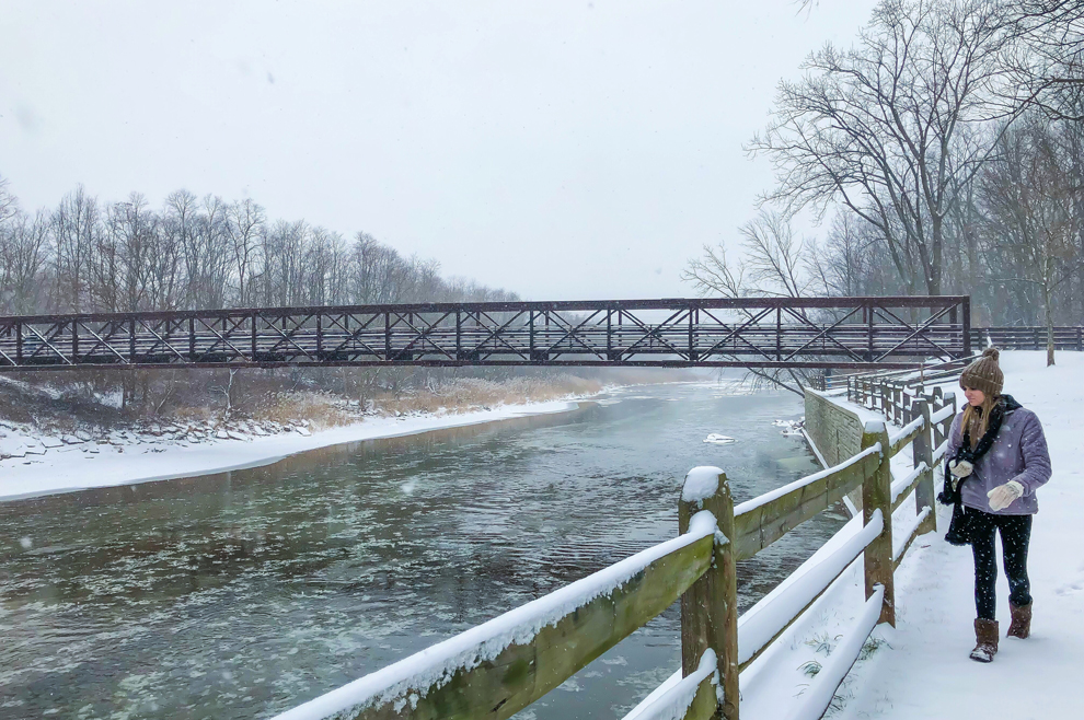 chagrin river park in willoughby and eastlake ohio lake